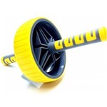 Ficha técnica e caractérísticas do produto Roda de Exercícios Exercise Wheels Amarela LIVEUP LS3371 com Pega Anatômica