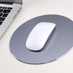Ficha técnica e caractérísticas do produto HAO Rodada Mouse Pad alumínio antiderrapante de borracha inferior Gaming Mouse Pad acessório de computador Computer mouse