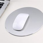 Ficha técnica e caractérísticas do produto FLY Rodada Mouse Pad alumínio antiderrapante de borracha inferior Gaming Mouse Pad acessório de computador Computer mouse