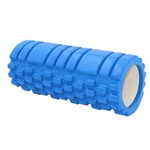 Ficha técnica e caractérísticas do produto Rolo Massagem Liberação Miofascial Foam Roller Soltura Yoga Pilates - Azul