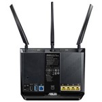 Ficha técnica e caractérísticas do produto Roteador Wireless - Asus Dual-Band AC1900 - Preto - RT-AC68U