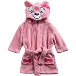 Ficha técnica e caractérísticas do produto Roupão Bebe Le Petit Baby Zoo Ursa Rosa Claro - Corttex Casa
