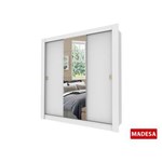 Ficha técnica e caractérísticas do produto Roupeiro Madesa Duas Portas de Correr uma Espelhada Austin - Branco - Madesa - BRANCO