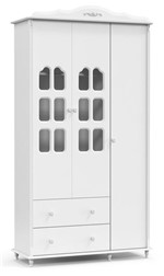 Ficha técnica e caractérísticas do produto Roupeiro Provence 03 Portas - Branco Soft - Matic Móveis