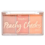 Ruby Rose Blush Mini Kit Peachy Cheeks Cor 3