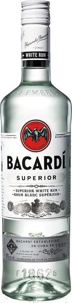 Ficha técnica e caractérísticas do produto Rum Bacardi Carta Blanca Superior 980 ml