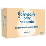 Ficha técnica e caractérísticas do produto Sabonete com Óleo de Amêndoas Johnson's Baby 80g