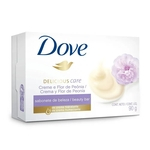 Ficha técnica e caractérísticas do produto Sabonete Dove Delicious Care Creme E Flor De Peônia 90G