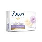 Ficha técnica e caractérísticas do produto Sabonete em Barra Dove Delicious Care Creme e Flor de Peônia 90G