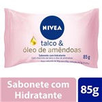 Ficha técnica e caractérísticas do produto Sabonete em Barra Nivea Hidratante Talco e Óleo de Amêndoas 85g
