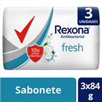 Ficha técnica e caractérísticas do produto Sabonete em Barra Rexona ANTIBACTERIAL FRESH Multipack 3UN. de 84G