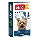 Ficha técnica e caractérísticas do produto Sabonete Sanol Dog Antipulgas para Cães - 80gr