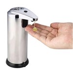 Ficha técnica e caractérísticas do produto Saboneteira Dispenser Sabão Automático Eletrônico C/ Sensor - Prata