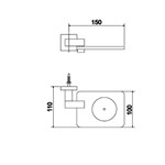 Ficha técnica e caractérísticas do produto Saboneteira Parede C 215 2060 Quadra Meber