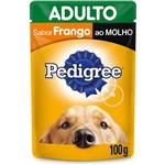 Ficha técnica e caractérísticas do produto Sachê Pedigree Cães Adultos Frango ao Molho 100g