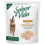 Ficha técnica e caractérísticas do produto Sachê Sabor e Vida Frango para Gatos Castrados 85g