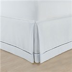 Ficha técnica e caractérísticas do produto Saia Box com Ponto Palito Casal Basics Branca - Casa & Conforto