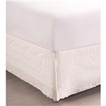 Ficha técnica e caractérísticas do produto Saia Box King Lese Branco Home Desing Corttex
