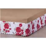Ficha técnica e caractérísticas do produto Saia P/ Cama Box Elasticada Queen Estampada Floral - Vivart