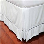Ficha técnica e caractérísticas do produto Saia para Cama Box King Ponto Palito Branco - Percal 100% Al