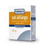 Ficha técnica e caractérísticas do produto Sal Amargo (sulfato de Magnésio) Farmax - 30g