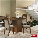 Ficha técnica e caractérísticas do produto Sala de Jantar Malibu - Conjunto de Mesa com 4 Cadeiras 4401 - SÉPIA