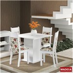 Ficha técnica e caractérísticas do produto Sala de Jantar Malibu - Conjunto de Mesa com 4 Cadeiras 4401 - VERMELHO