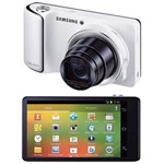 Ficha técnica e caractérísticas do produto Samsung Galaxy Câmera Branca EK-GC100 com 16 MP, LCD 4.8", Toushscreen, Andróid 4.1, Zoom Optico 21x, Vídeo HD e Voice Control
