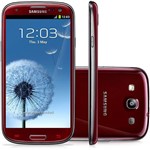 Samsung Galaxy S III I9300 Garnet Red 16GB Android 4.0 - Câmera 8MP 3G Wi-Fi GPS