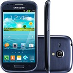 Samsung Galaxy S III Mini Desbloqueado Vivo Metallic Blue Android Tela 4" Câmera 5MP 3G Wi-Fi Memória Interna 8GB