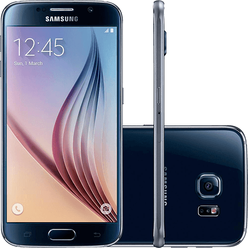 Ficha técnica e caractérísticas do produto Samsung Galaxy S6 32GB 4G Android 5.0 Tela 5.1" Câmera 16MP - Preto