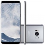 Ficha técnica e caractérísticas do produto Samsung Galaxy S8 Tela 5,8 Android 7.0 12mp 64gb 4g - Prata