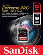 Ficha técnica e caractérísticas do produto SanDisk Extreme Pro 32Gb de 95mbs - SD