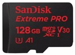 Ficha técnica e caractérísticas do produto Sandisk Extreme Pro Micro 128 Gb Sdxc Classe10 U3 100mb/s 4k