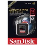 Ficha técnica e caractérísticas do produto Sandisk Sd Sdhc Extreme Pro 95mb/s 32gb