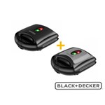 Ficha técnica e caractérísticas do produto Sanduicheira Elétrica HG750 127v Black & Decker + Grill Sanduicheira SG700 127v Black & Decker