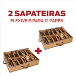 Ficha técnica e caractérísticas do produto Sapateira Flexível 12 Pares - Kit 2 Unid.