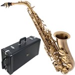 Ficha técnica e caractérísticas do produto Saxofone Alto em Mib Envelhecido Sa500vg Eagle