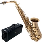 Ficha técnica e caractérísticas do produto Saxofone Alto Envelhecido SA500 VG em Mib Eagle com Case Extra Luxo