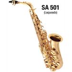 Ficha técnica e caractérísticas do produto Saxofone Alto Laqueado Sa501 Eagle Em Mib Com Case