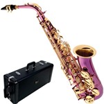 Ficha técnica e caractérísticas do produto Saxofone Eagle Alto SA500 TP em Mib Violeta com Case