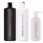 Ficha técnica e caractérísticas do produto Sebastian Penetraitt Kit Shampoo + Condicionador + Mascara 500g - Wella