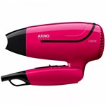 Ficha técnica e caractérísticas do produto Secador de Cabelo Dobrável Arno Nomad Rosa 1600w - Bivolt