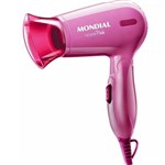 Secador de Cabelo Mondial Viagem Portátil 1200w Dobrável Ion