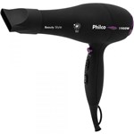 Ficha técnica e caractérísticas do produto Secador de Cabelo Philco Beauty Style Preto 1900W