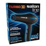 Ficha técnica e caractérísticas do produto Secador de Cabelo Salon Line Turbo 3D Até 2000W 127V