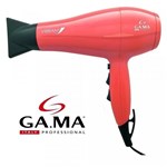 Secador de Cabelos Profissional Gama Vibrant Ar Quente Frio 2000W Vermelho 127V - Gama Italy