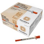 Ficha técnica e caractérísticas do produto Seringa para Insulina com Agulha 8,0x0,30mm 30g C/ 100 Un. Descarpack