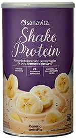Ficha técnica e caractérísticas do produto Shake Protein - 450g Banana com Chia - Sanavita, Sanavita