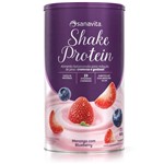 Ficha técnica e caractérísticas do produto Shake Protein Morango com Blueberry 450g Sanavita
